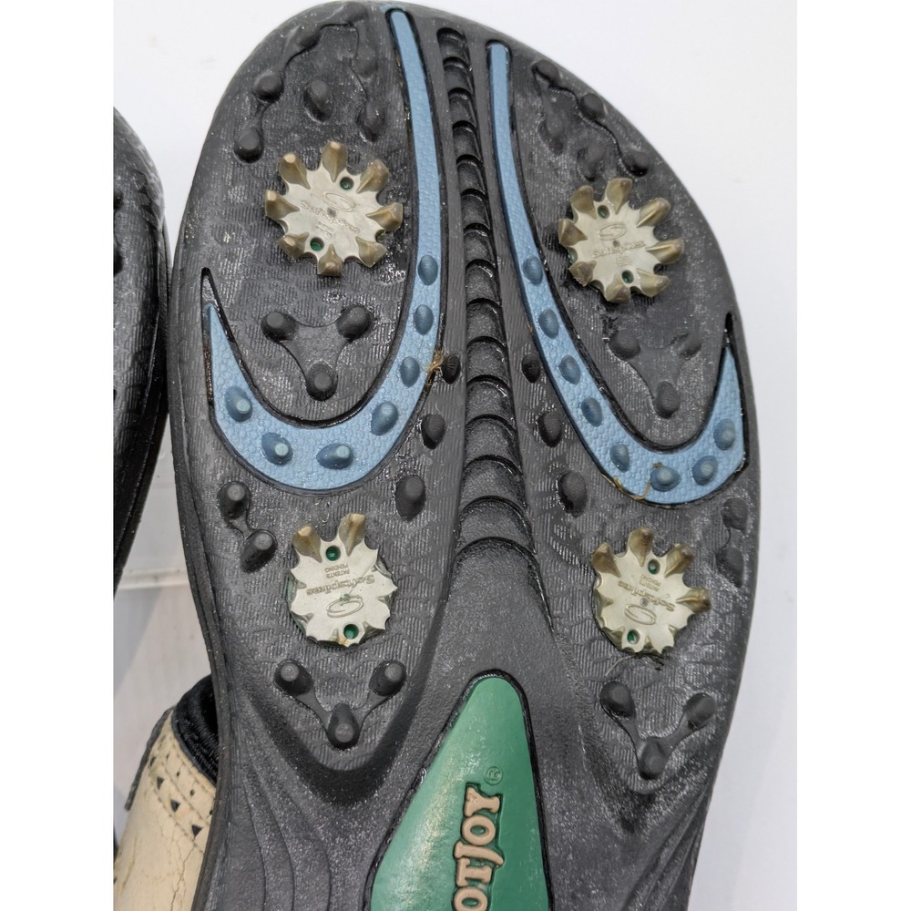 FootJoy Golf Sandals Mens Size 8 Beige Leather Spikeless Comfort Shoes - Picture 11 of 14